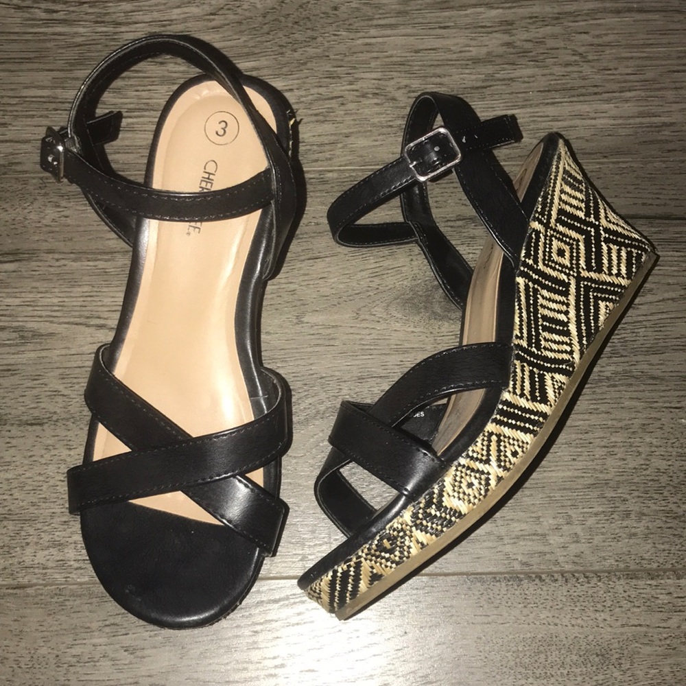 High heel wedges